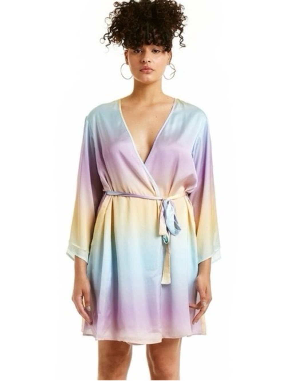 Amanda Uprichard Pastel Ombré Kimono Robe